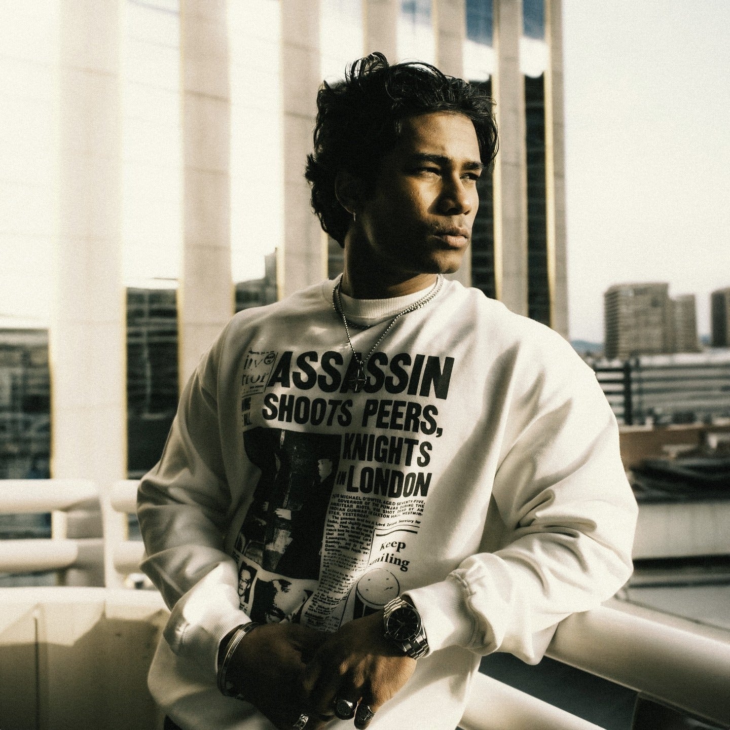 CAXTON HALL SWEATSHIRT WHITE