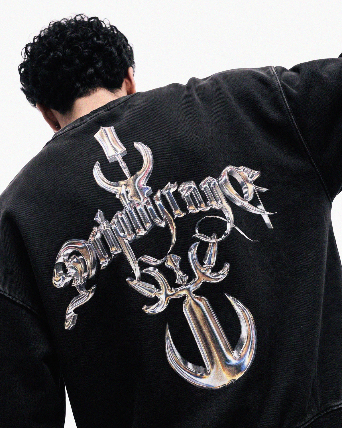 CHROME DRIP OVERSIZED FADED SWEATSHIRT Drip by Rage