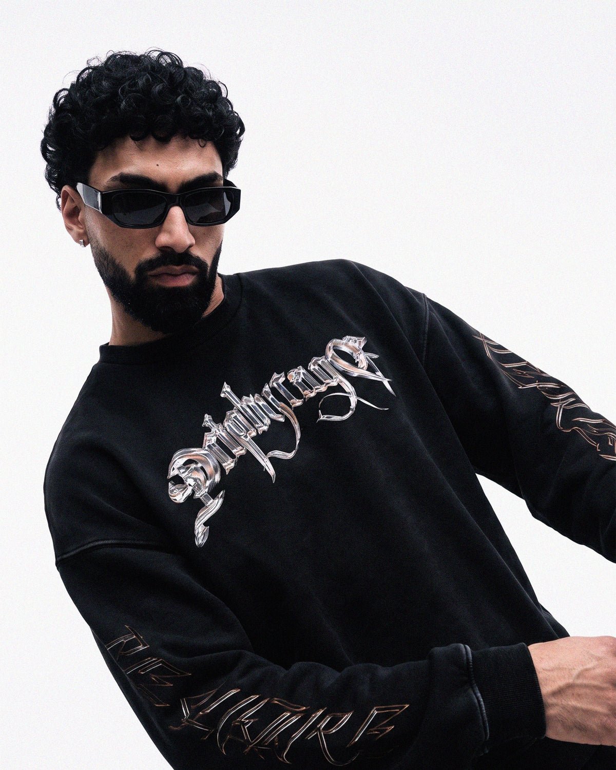 CHROME DRIP OVERSIZED FADED SWEATSHIRT Drip by Rage