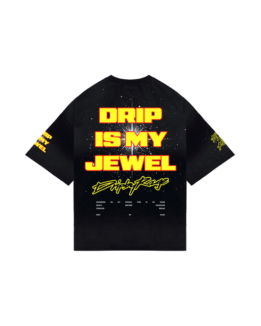 JEWEL DYED TEE - Drip by Rage