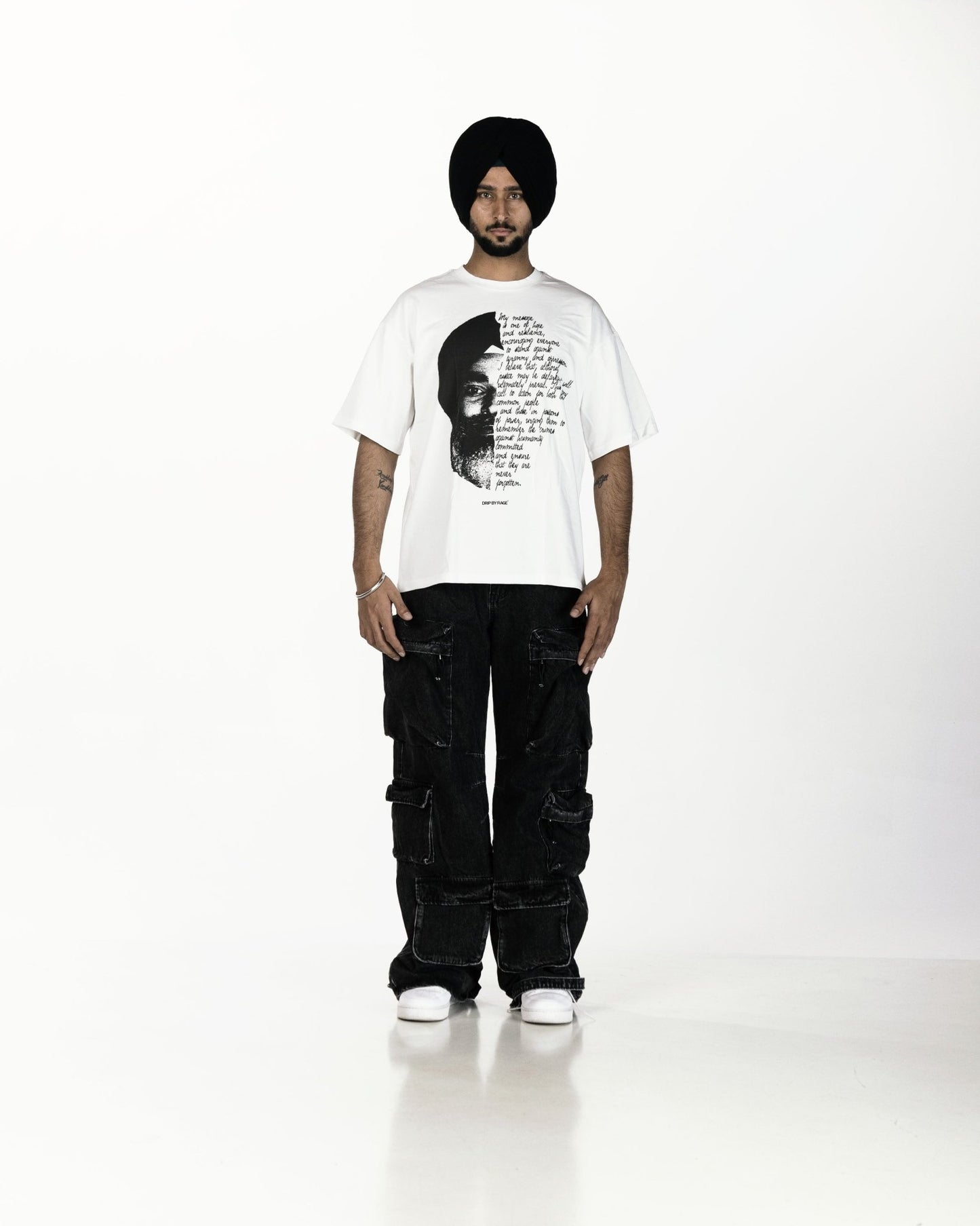 JUSTICE T-SHIRT WHITE - Drip by Rage
