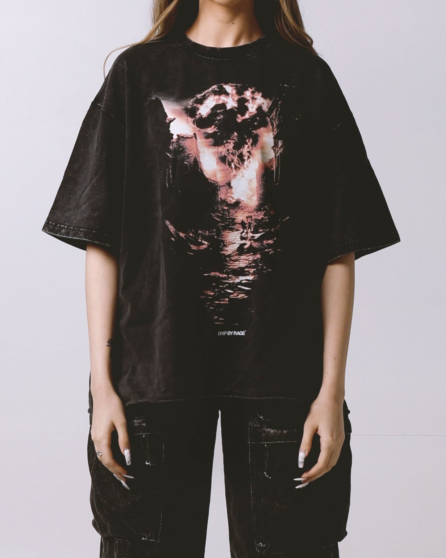 KALYUG OVERSIZED FADED T-SHIRT - Drip by Rage