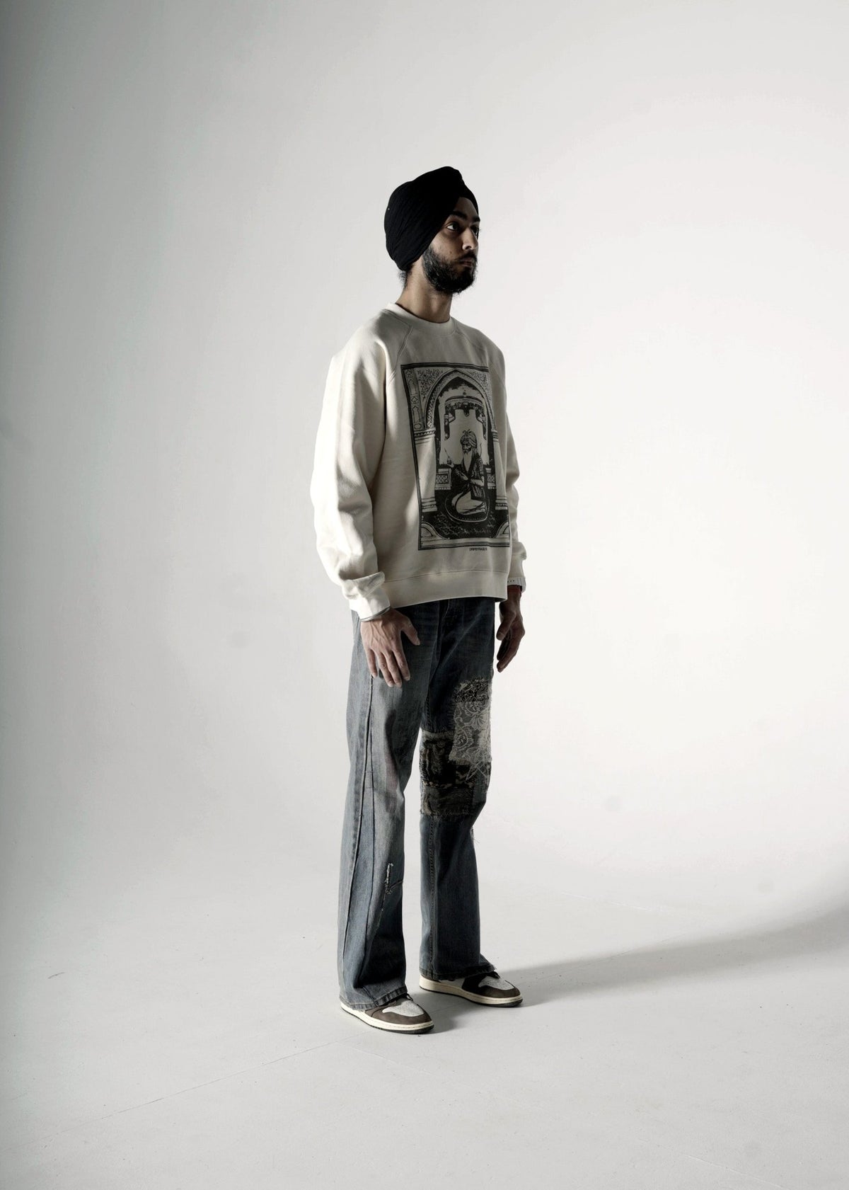 KING'S HEART OVERSIZED FLEECE SWEATSHIRT APRICOT - Drip by Rage