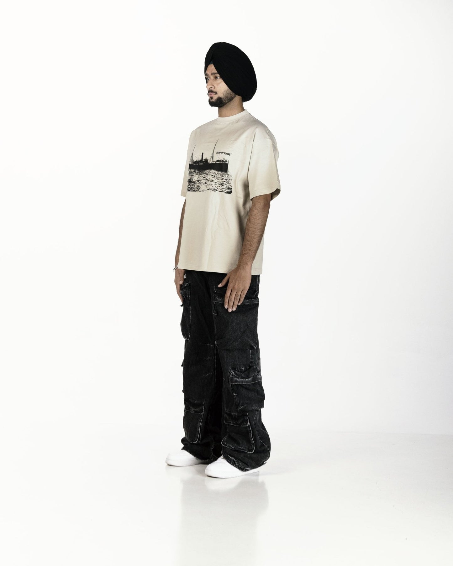 KOMAGATA MARU OVERSIZED BOXY T-SHIRT - Drip by Rage