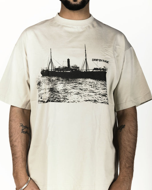 KOMAGATA MARU OVERSIZED BOXY T-SHIRT - Drip by Rage