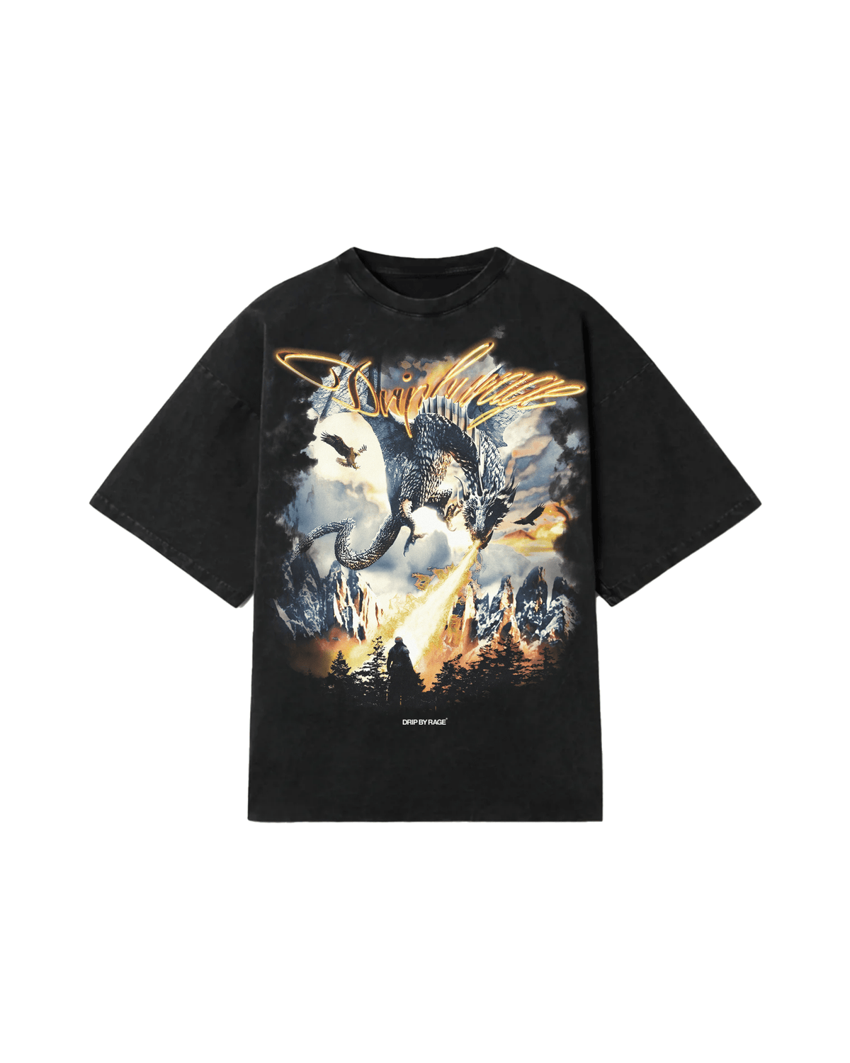 KRODH FADED T-SHIRT - Drip by Rage