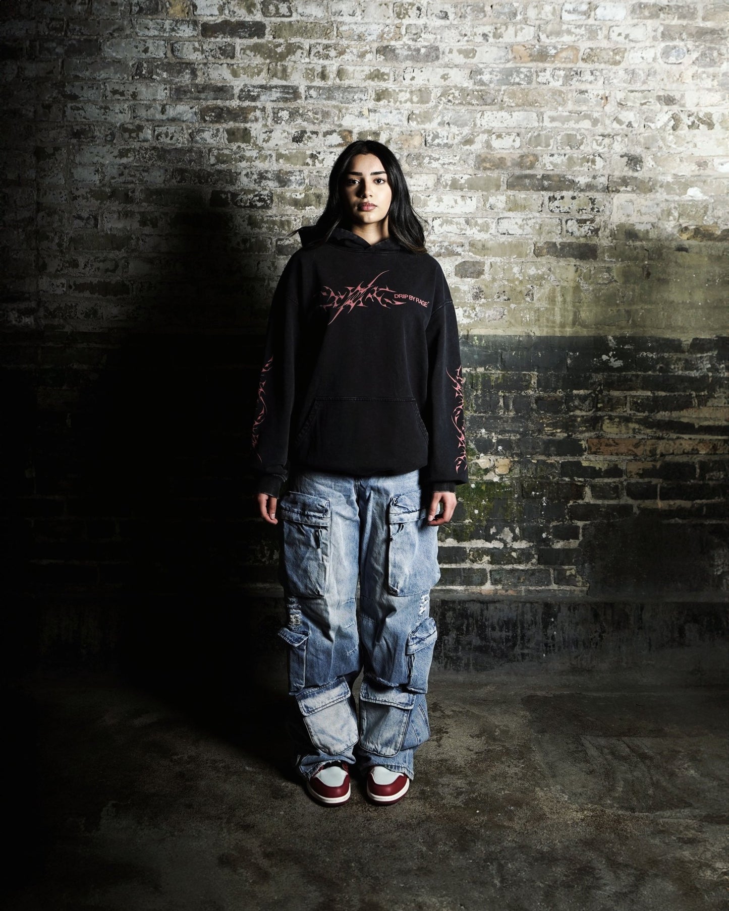 LIBERATION OVERSIZED FADED HOODIE - Drip by Rage