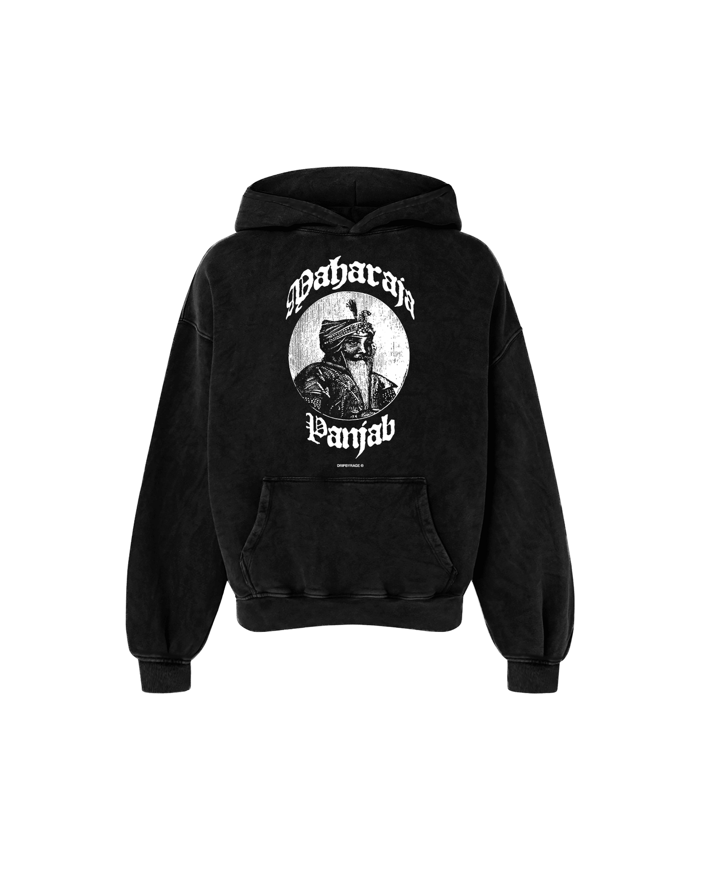 LION OF PANJAB OVERSIZED FADED HOODIE - Drip by Rage