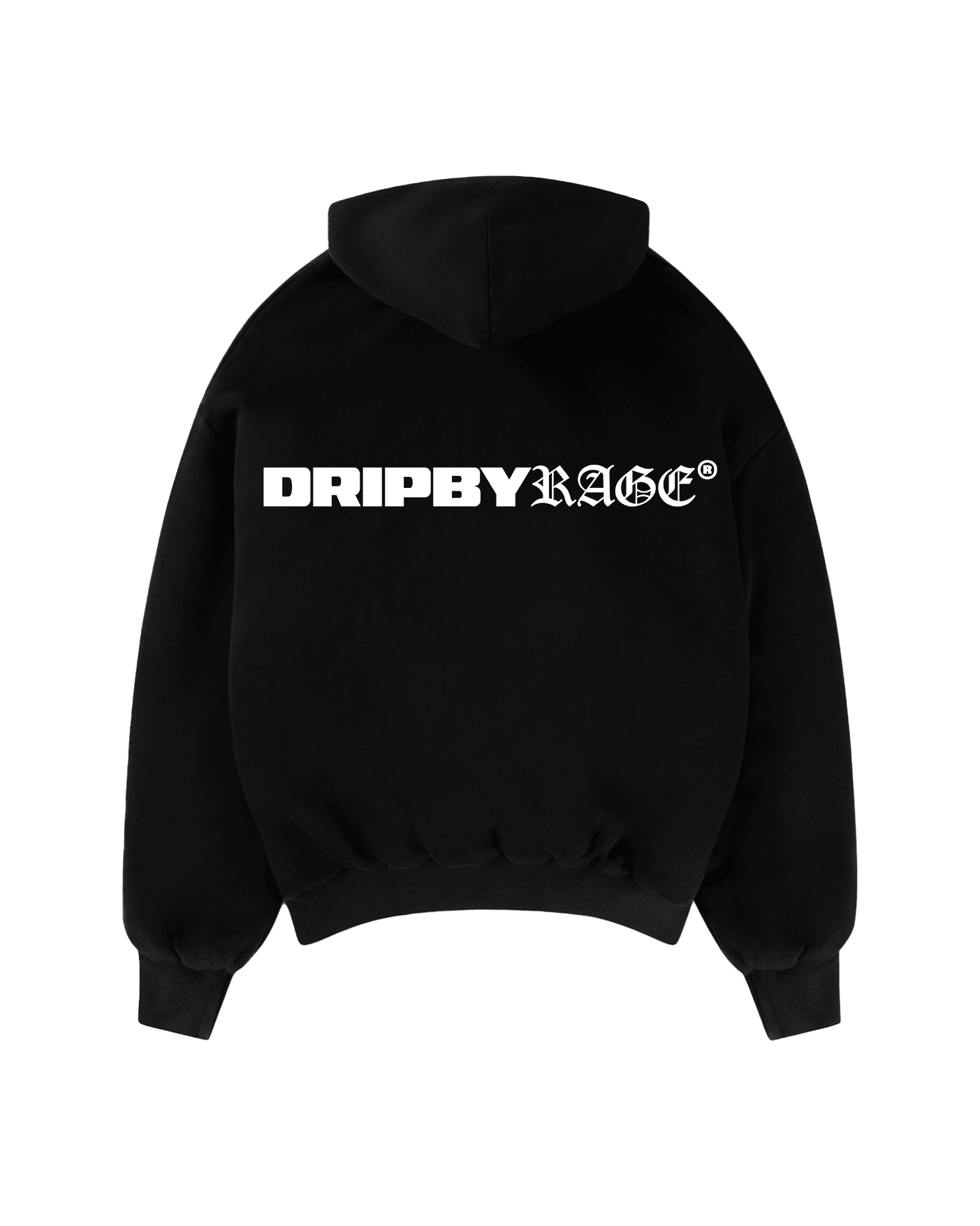LOVE BIRDS BIG PRINT SUN FADED BOXY HOODIE - Drip by Rage
