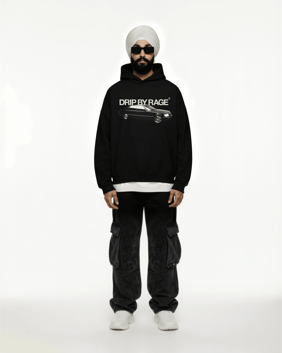MAFIA SUN FADED BOXY HOODIE - Drip by Rage