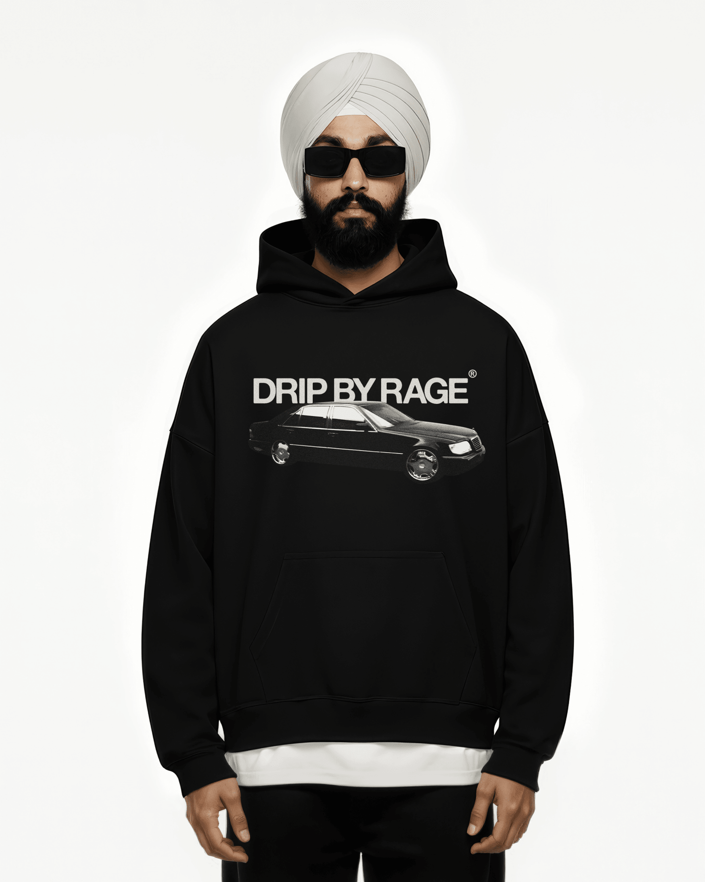 MAFIA SUN FADED BOXY HOODIE - Drip by Rage