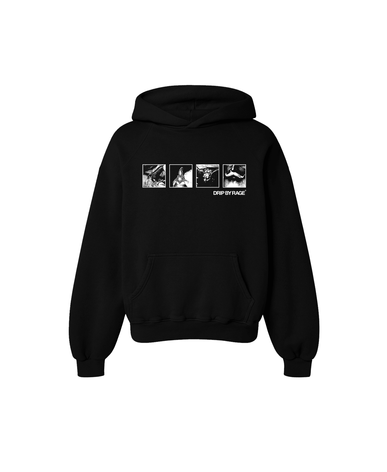 MAGNIFIQUE OVERSIZED HOODIE BLACK - Drip by Rage