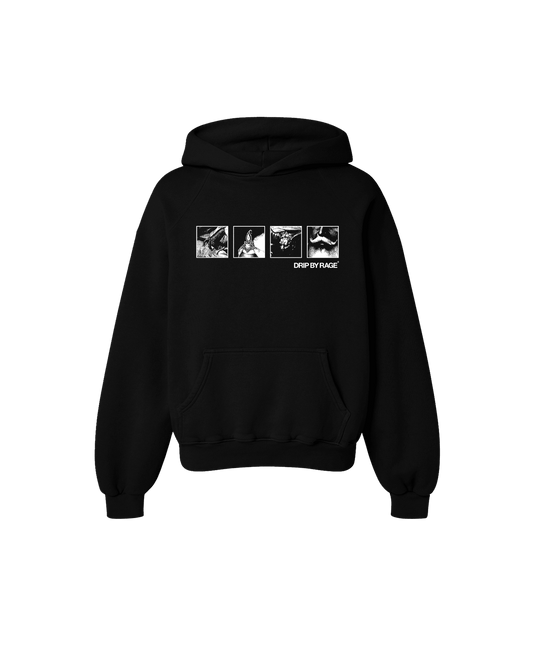 MAGNIFIQUE OVERSIZED HOODIE BLACK - Drip by Rage