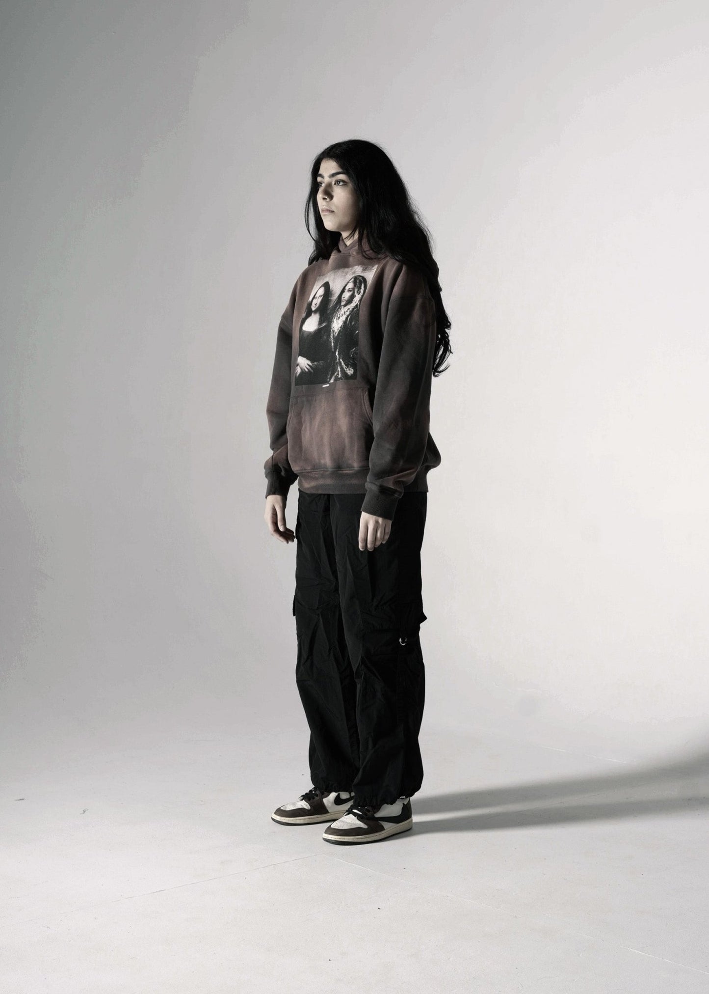 MAHARANI X MONA LISA OVERSIZED PREMIUM FADED HOODIE BURGUNDY - Drip by Rage