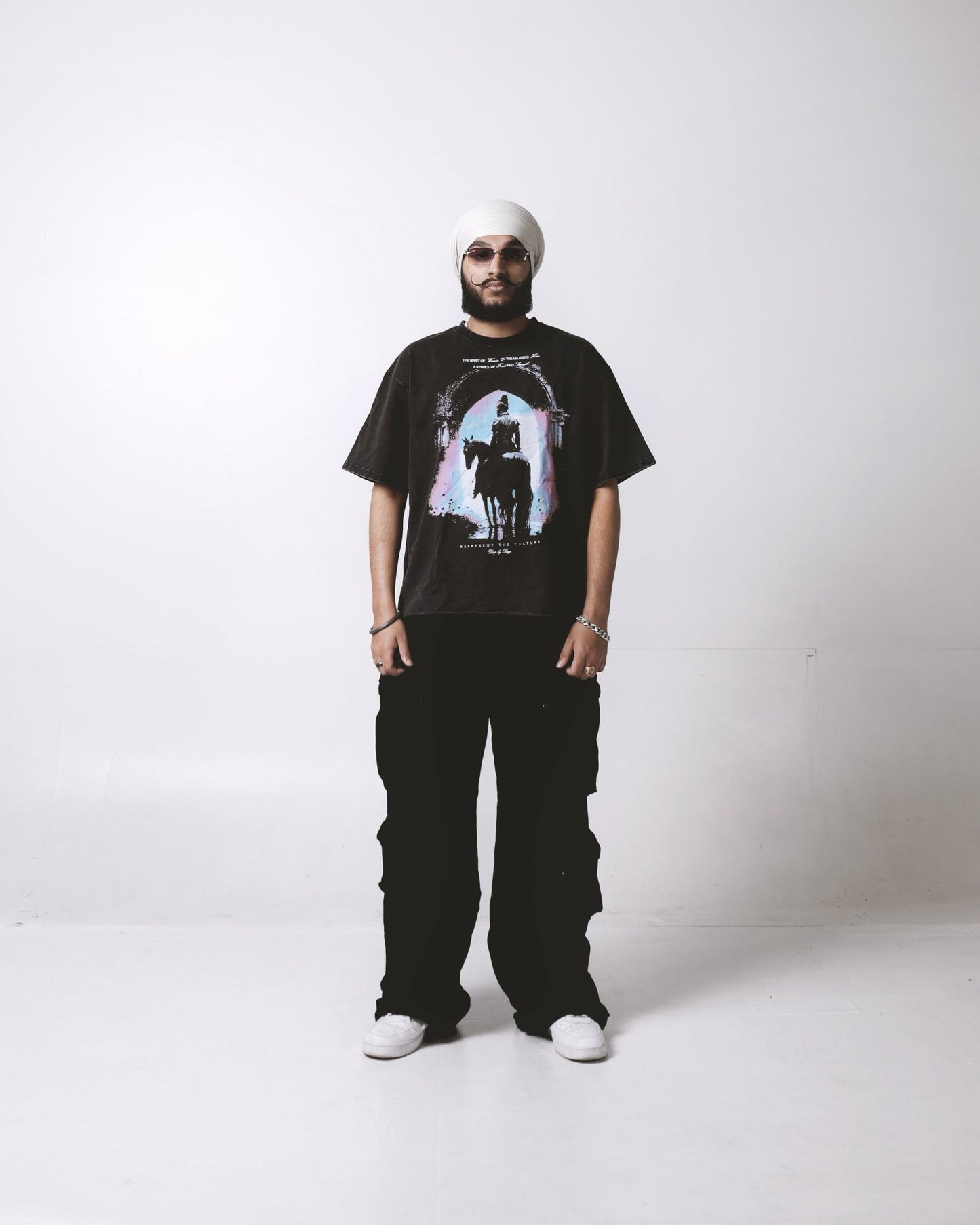 MAJESTIC KING OVERSIZED FADED T-SHIRT - Drip by Rage
