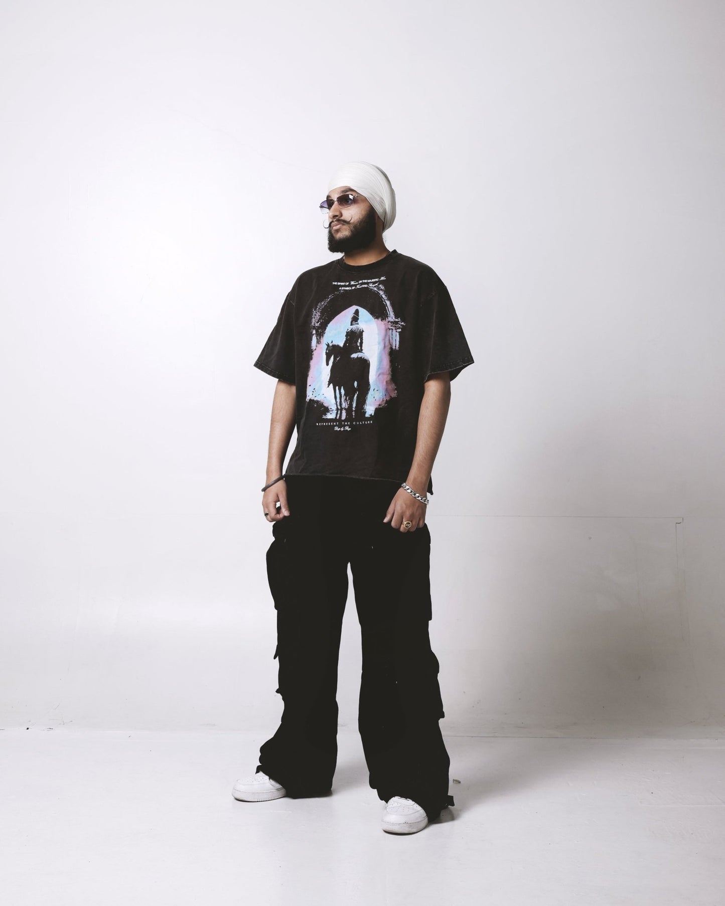 MAJESTIC KING OVERSIZED FADED T-SHIRT - Drip by Rage