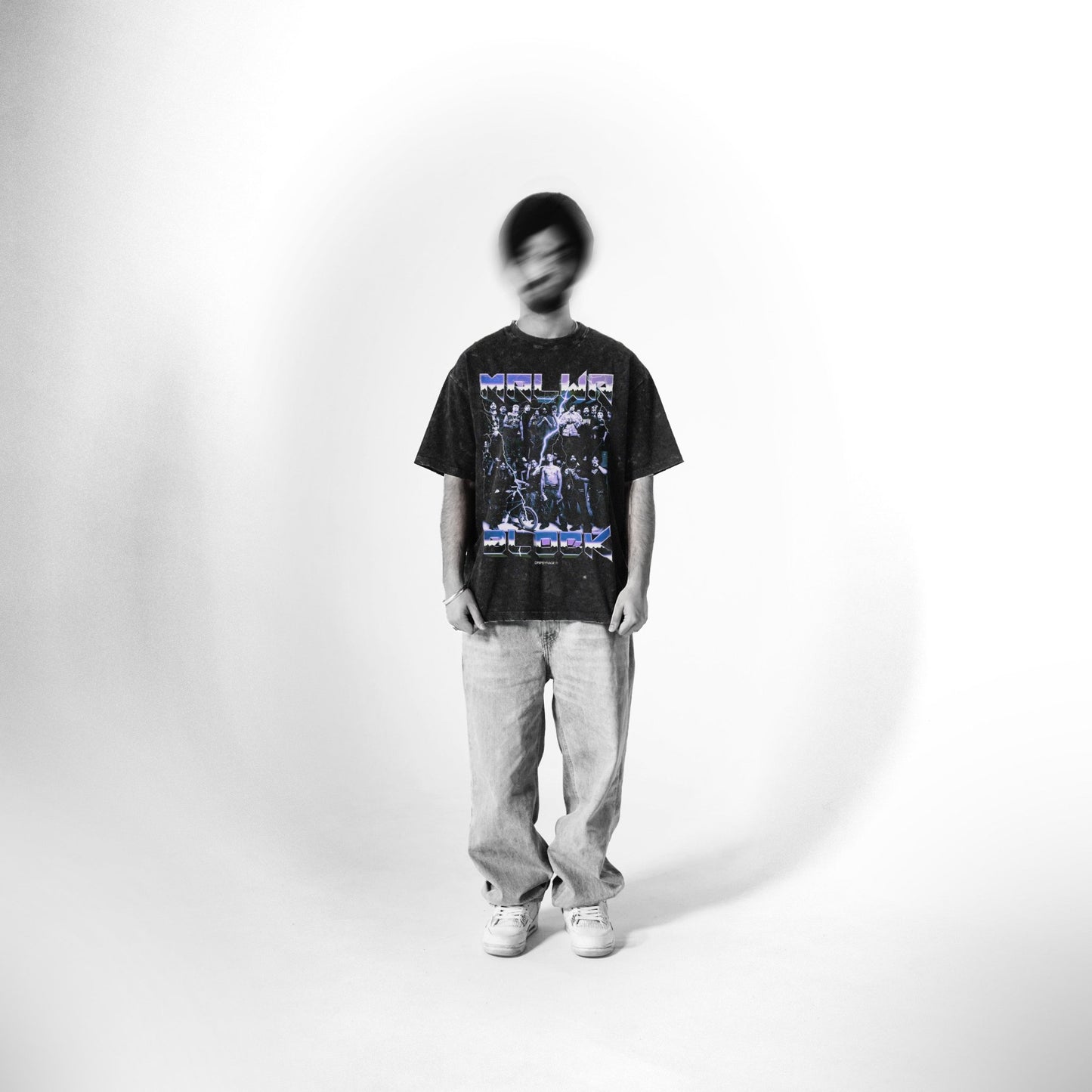 MALWA BLOCK OVERSIZED DESTROYED T-SHIRT - Drip by Rage