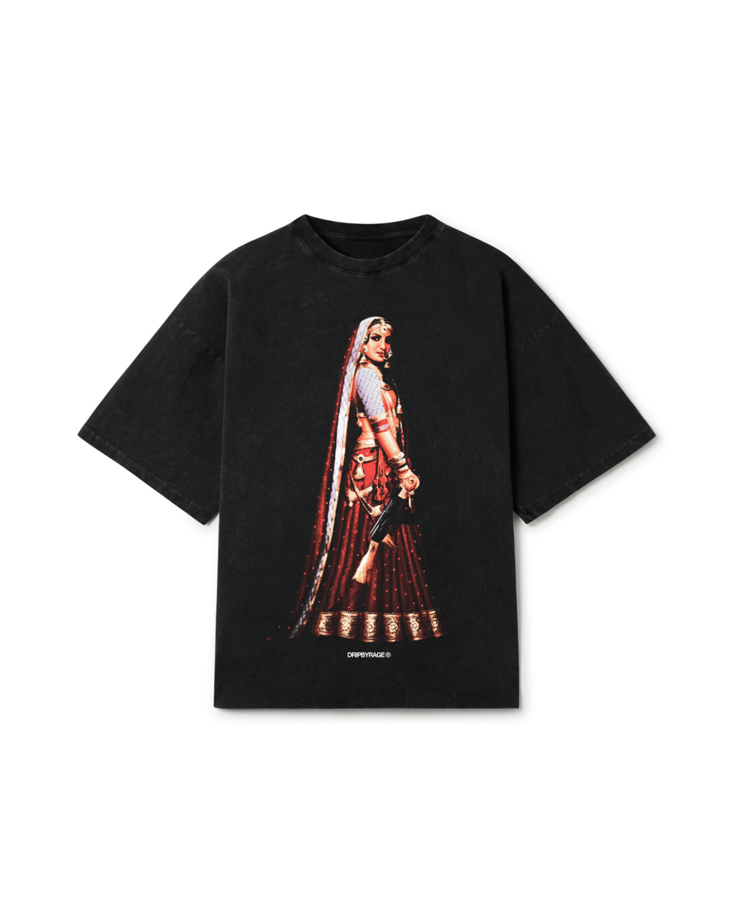 MASHOOK 47 OVERSIZED FADED T-SHIRT - Drip by Rage
