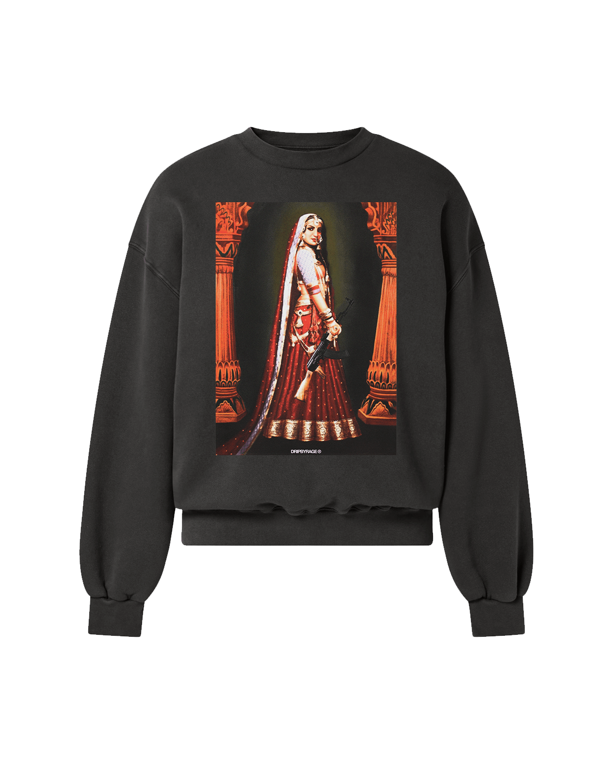 MASHOOK 47 SWEATSHIRT CHARCOAL GREY - Drip by Rage