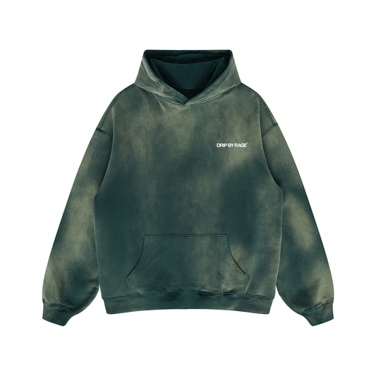 MINERAL GREEN FADED OVERSIZED PREMIUM HOODIE - Drip by Rage