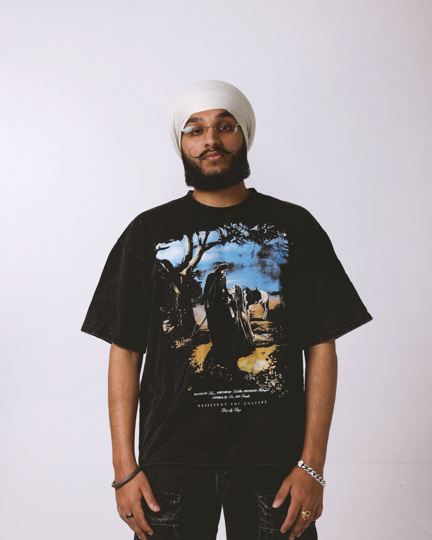MIRZA SAHIBA OVERSIZED FADED T-SHIRT - Drip by Rage