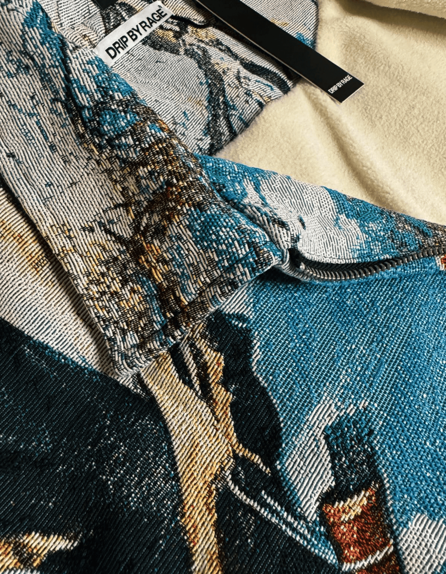 Mirza Sahiba Tapestry Fleece Jacket - Drip by Rage