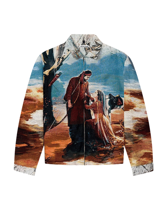 Mirza Sahiba Tapestry Fleece Jacket - Drip by Rage