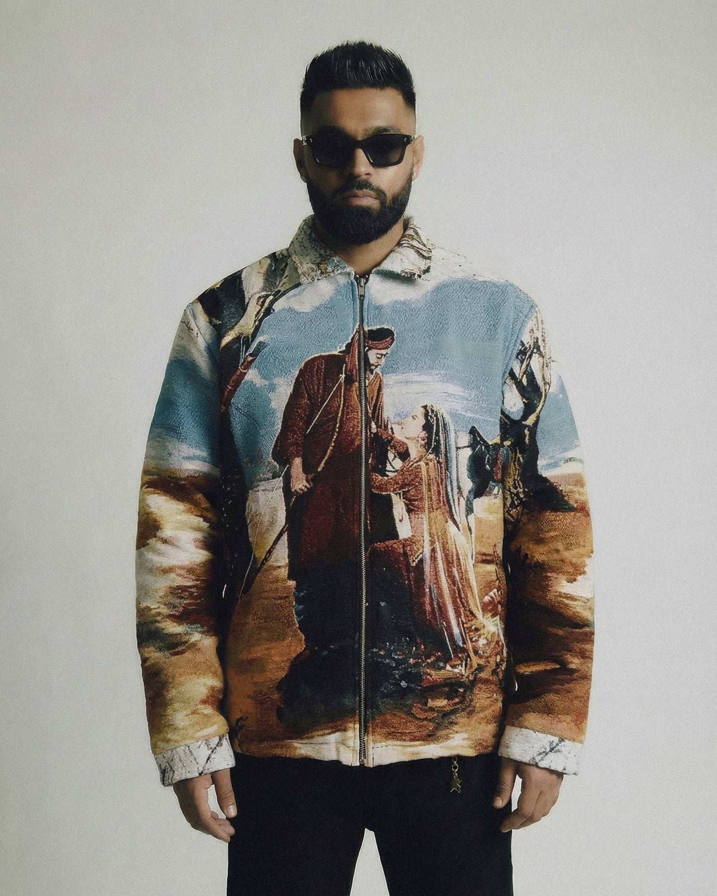 Mirza Sahiba Tapestry Fleece Jacket - Drip by Rage