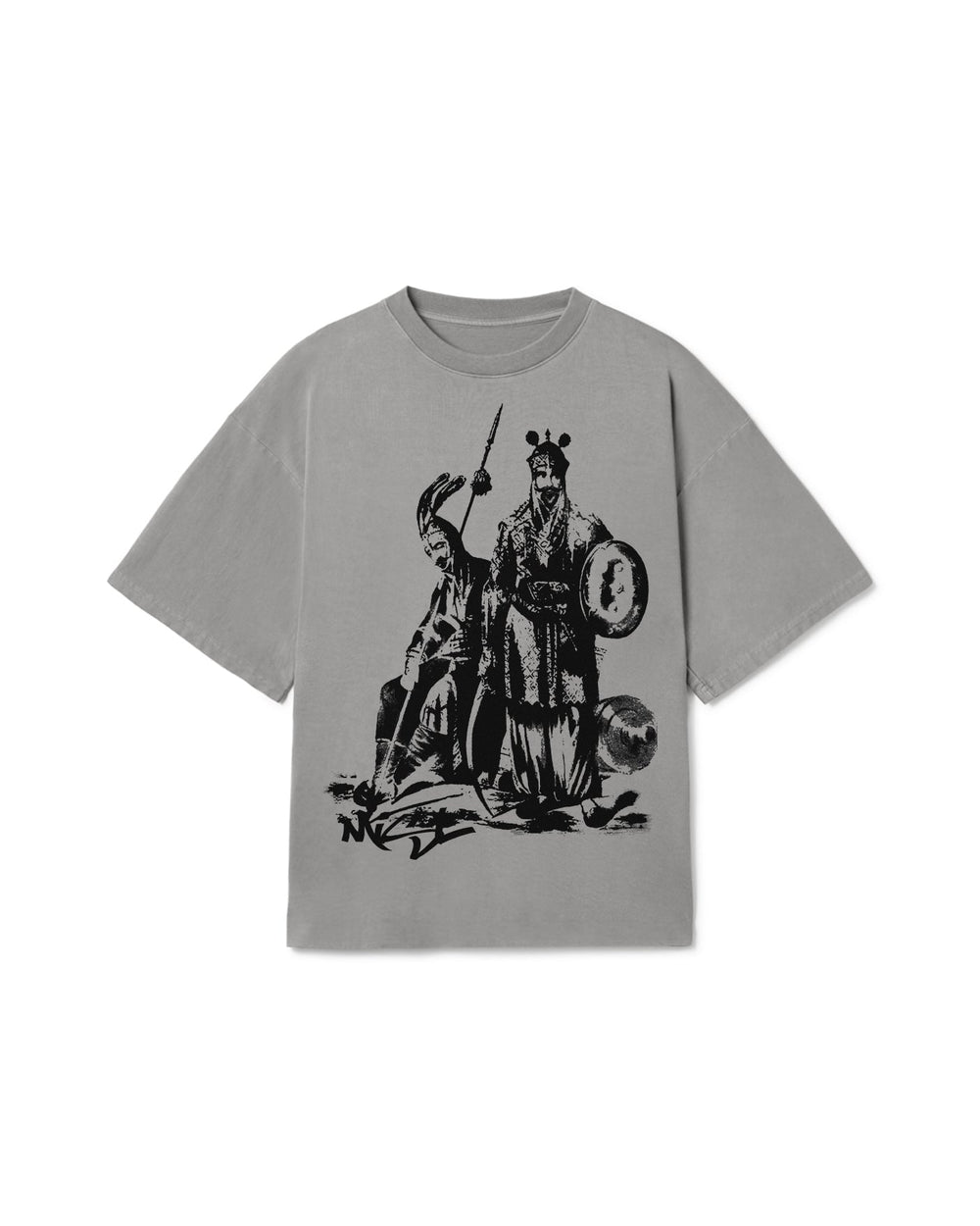 MISL OVERSIZED T-SHIRT FADED GREY - Drip by Rage