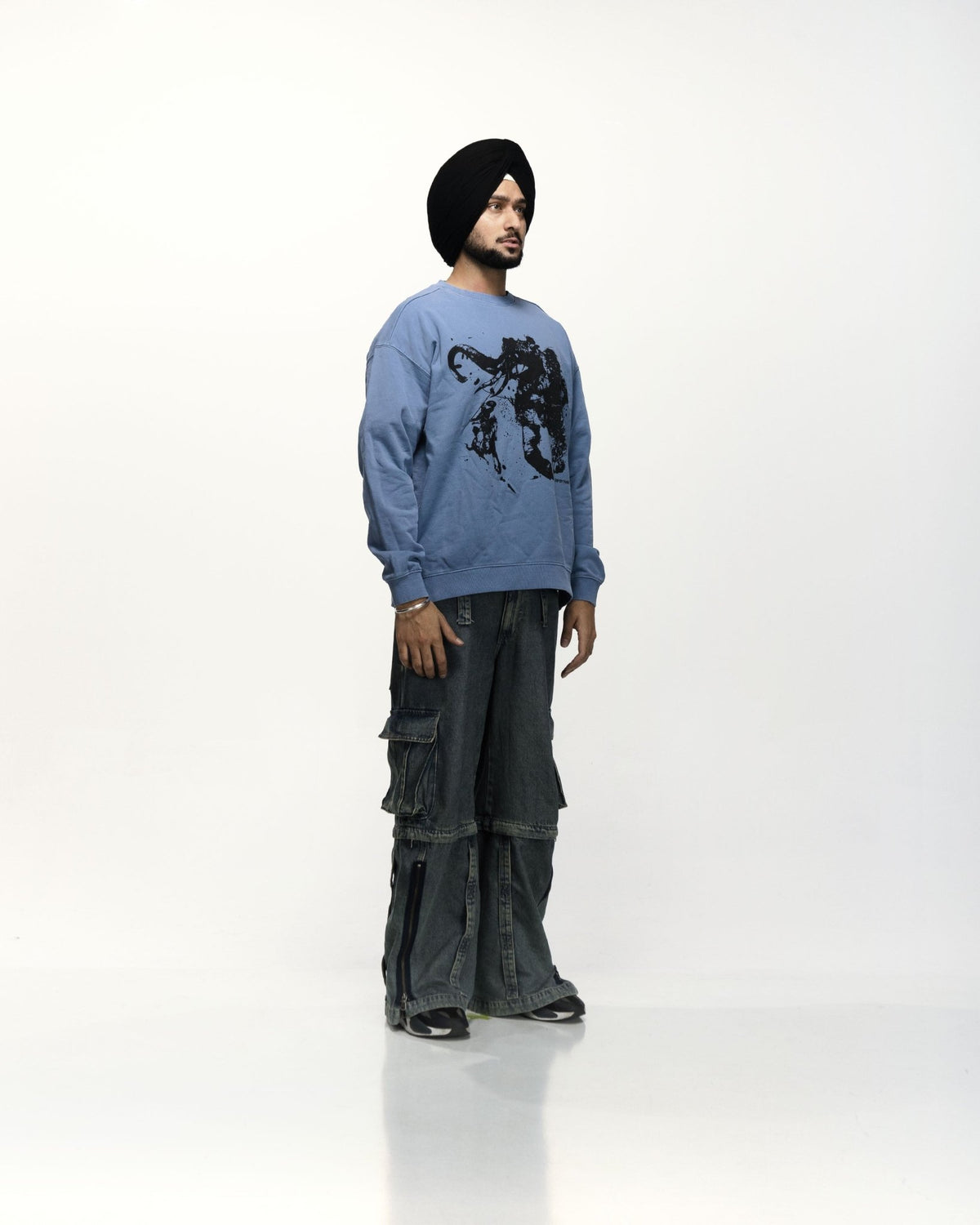 NAGNI OVERSIZED SWEATSHIRT BLUE - Drip by Rage