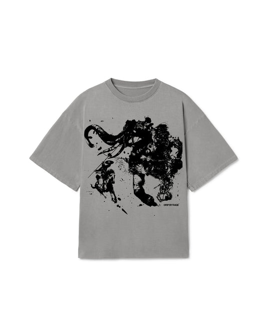 NAGNI OVERSIZED T-SHIRT GREY - Drip by Rage