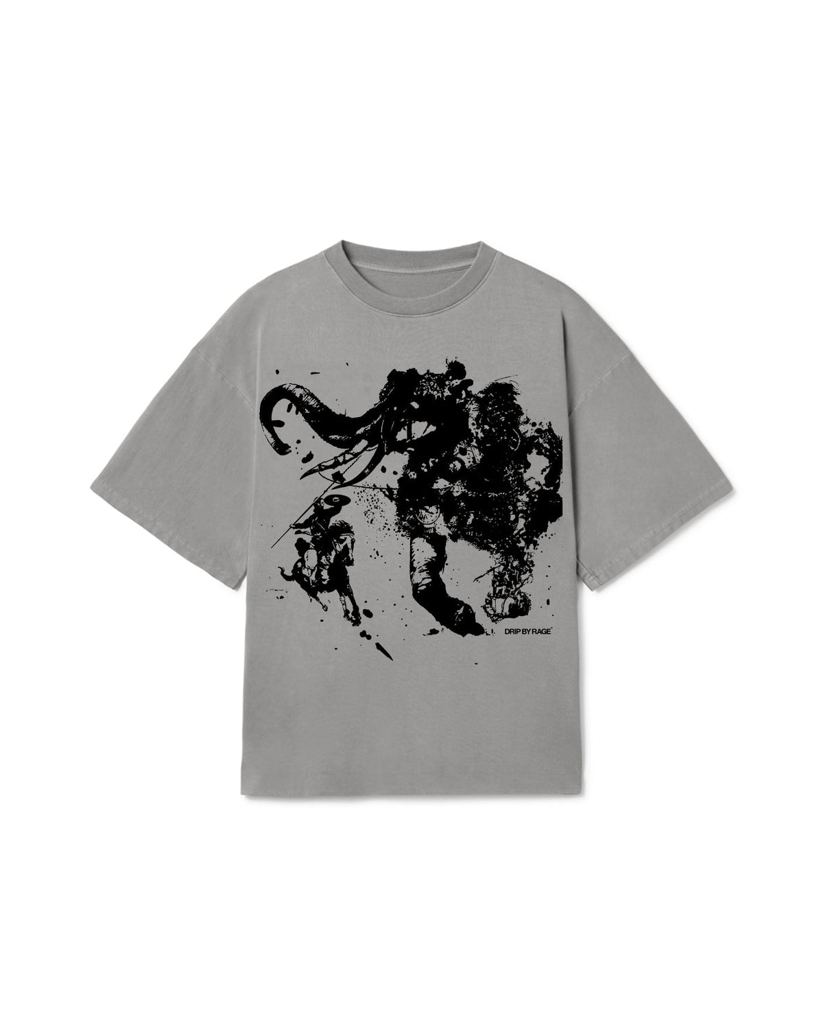 NAGNI OVERSIZED T-SHIRT GREY - Drip by Rage