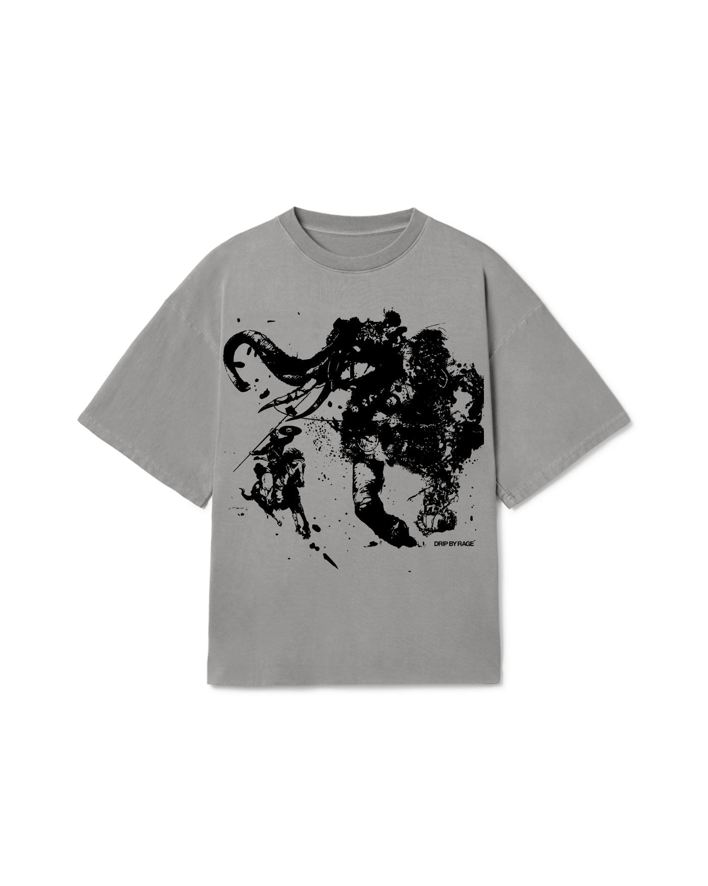 NAGNI OVERSIZED T-SHIRT GREY - Drip by Rage