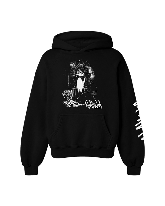 NALWA OVERSIZED FLEECE HOODIE BLACK - Drip by Rage