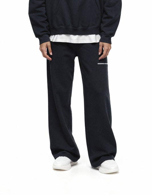 NAVY BLUE RELAXED STRAIGHT SWEATPANTS - Drip by Rage