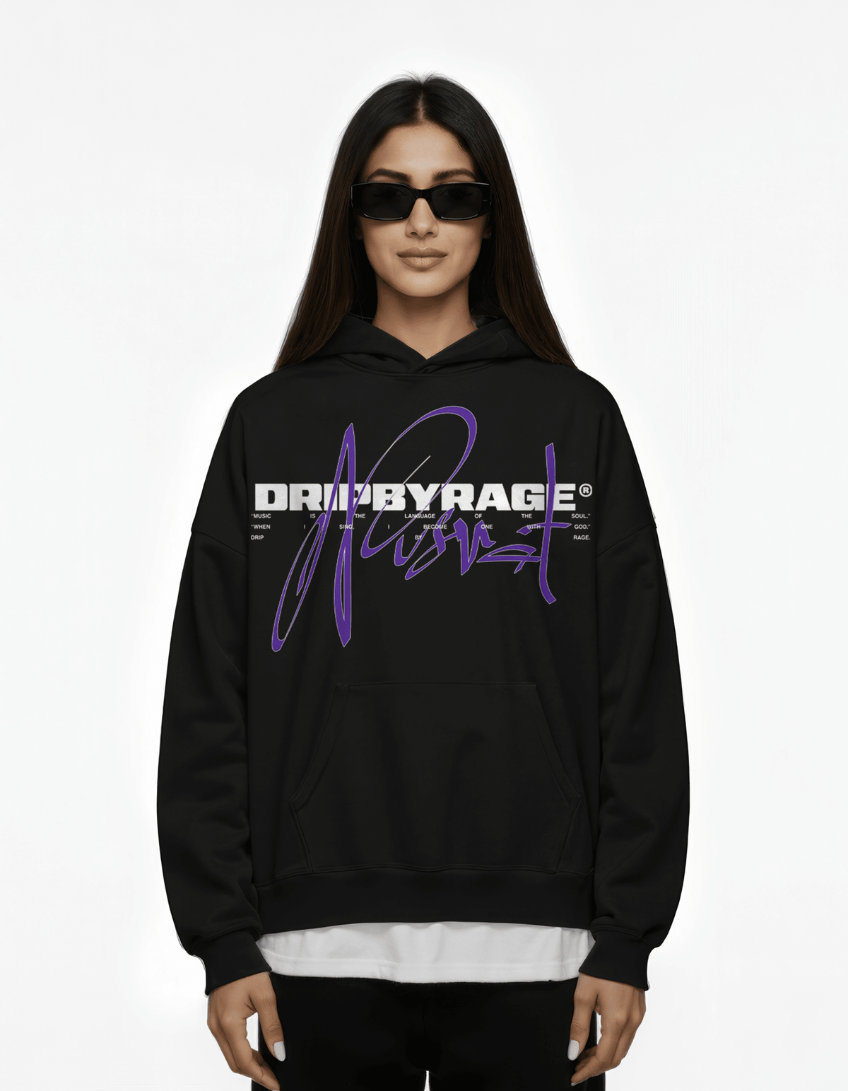 NUSRAT SUN FADED BOXY HOODIE - Drip by Rage