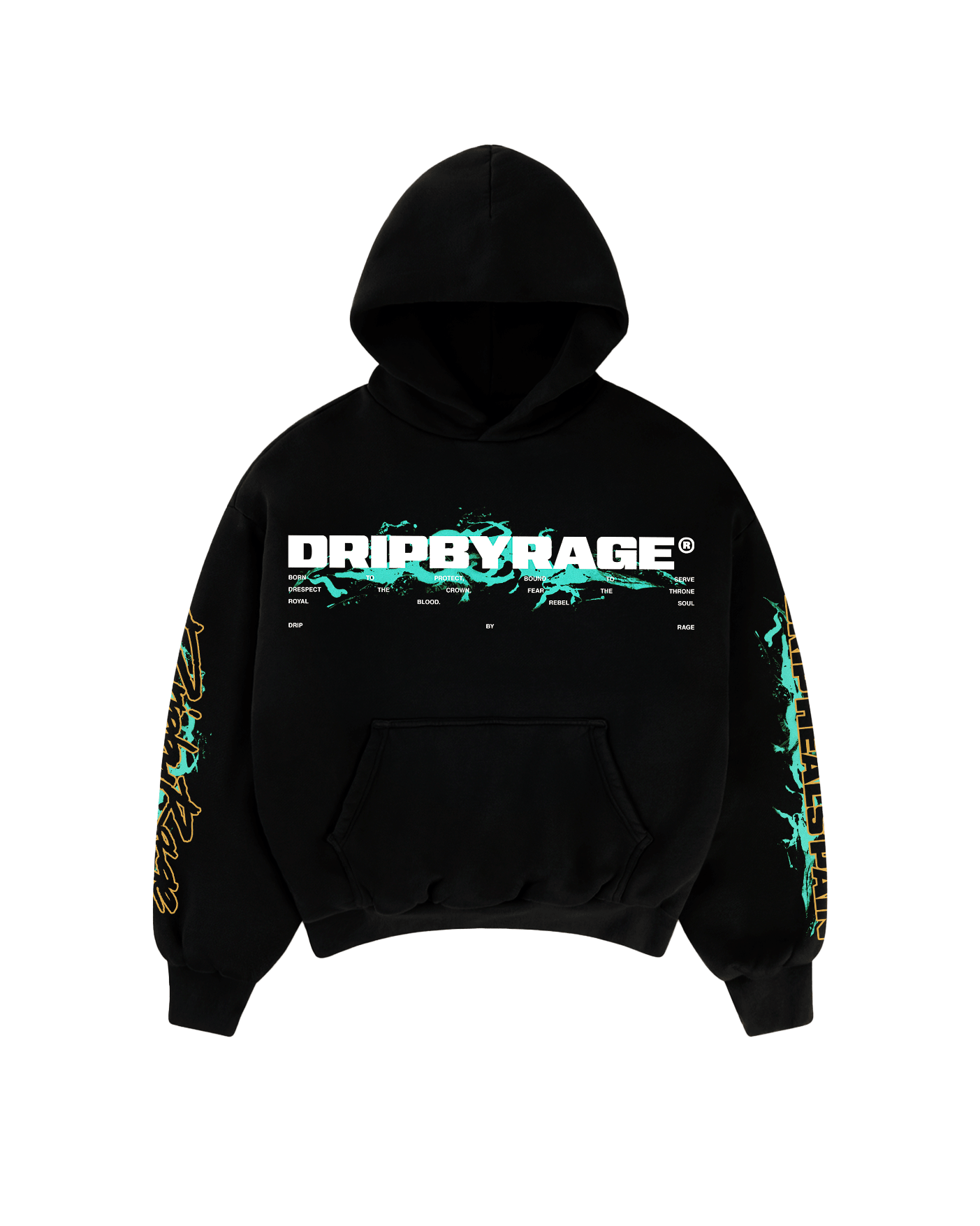 PAIN SUN FADED BOXY HOODIE - Drip by Rage