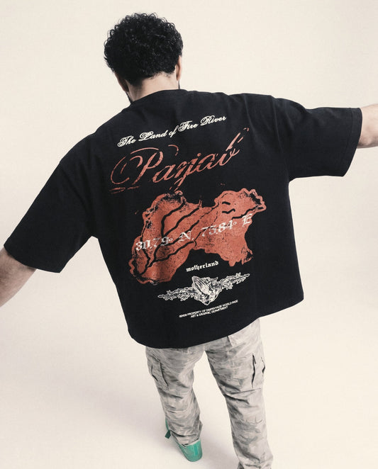 PANJAB BLOOD BOXY T-SHIRT - Drip by Rage