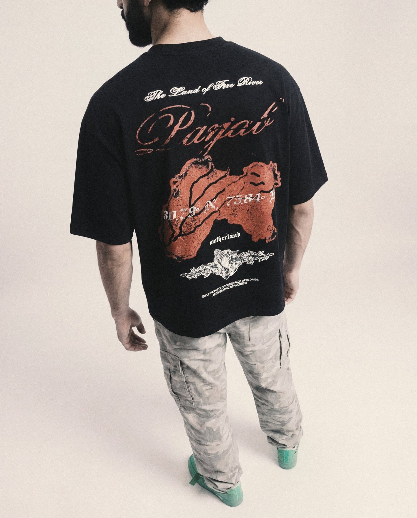PANJAB BLOOD BOXY T-SHIRT - Drip by Rage