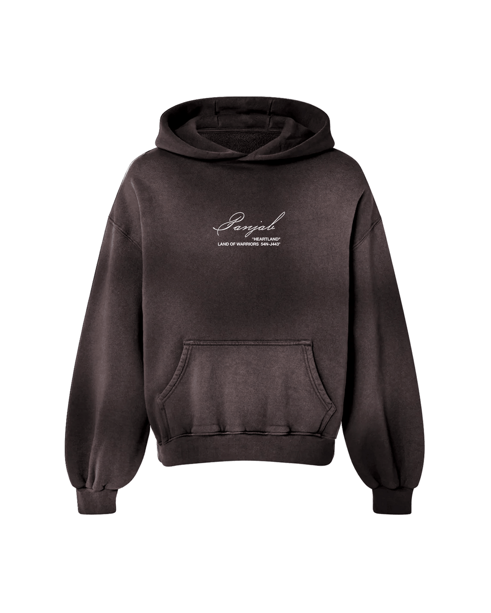 PANJAB OVERSIZED PREMIUM SUN FADED HOODIE - Drip by Rage