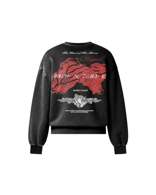PANJAB WORLD FADED SWEATSHIRT - Drip by Rage