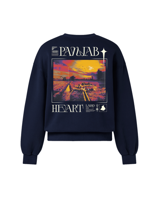 PANJAB Y2K SWEATSHIRT NAVY BLUE - Drip by Rage