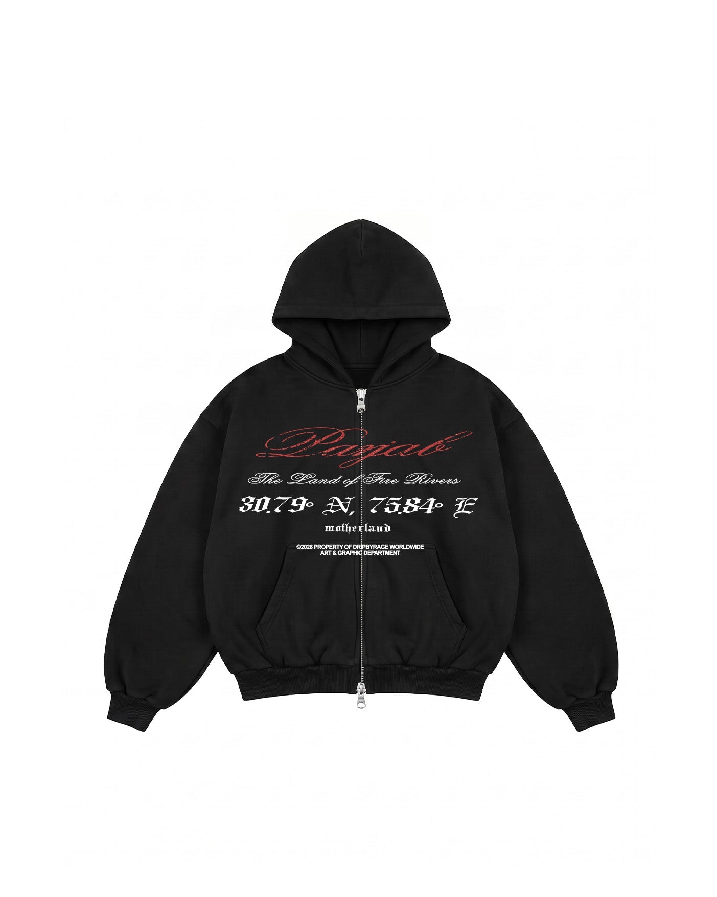 PANJAB ZIP-UP HOODIE - Drip by Rage