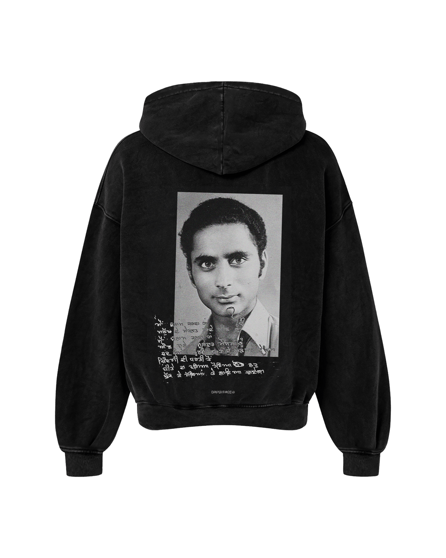 PASH OVERSIZED FADED HOODIE BLACK - Drip by Rage
