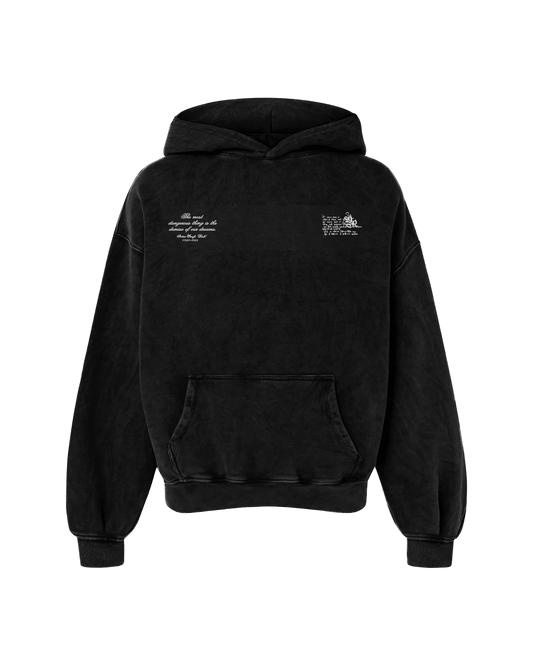 PASH OVERSIZED FADED HOODIE BLACK - Drip by Rage