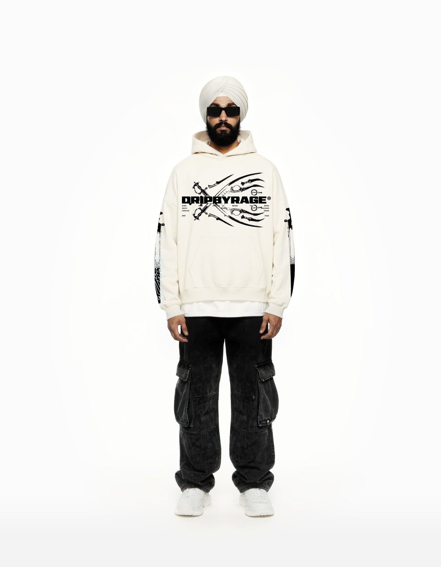 PATH OF SAINT SUN FADED BOXY HOODIE - Drip by Rage