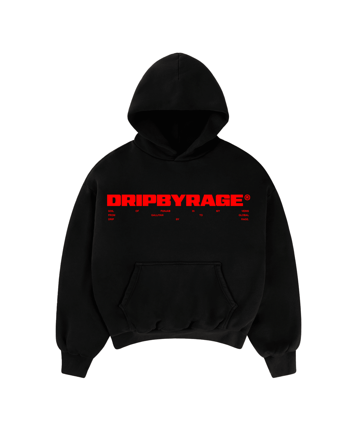 PIND LIFE SUN FADED BOXY HOODIE - Drip by Rage