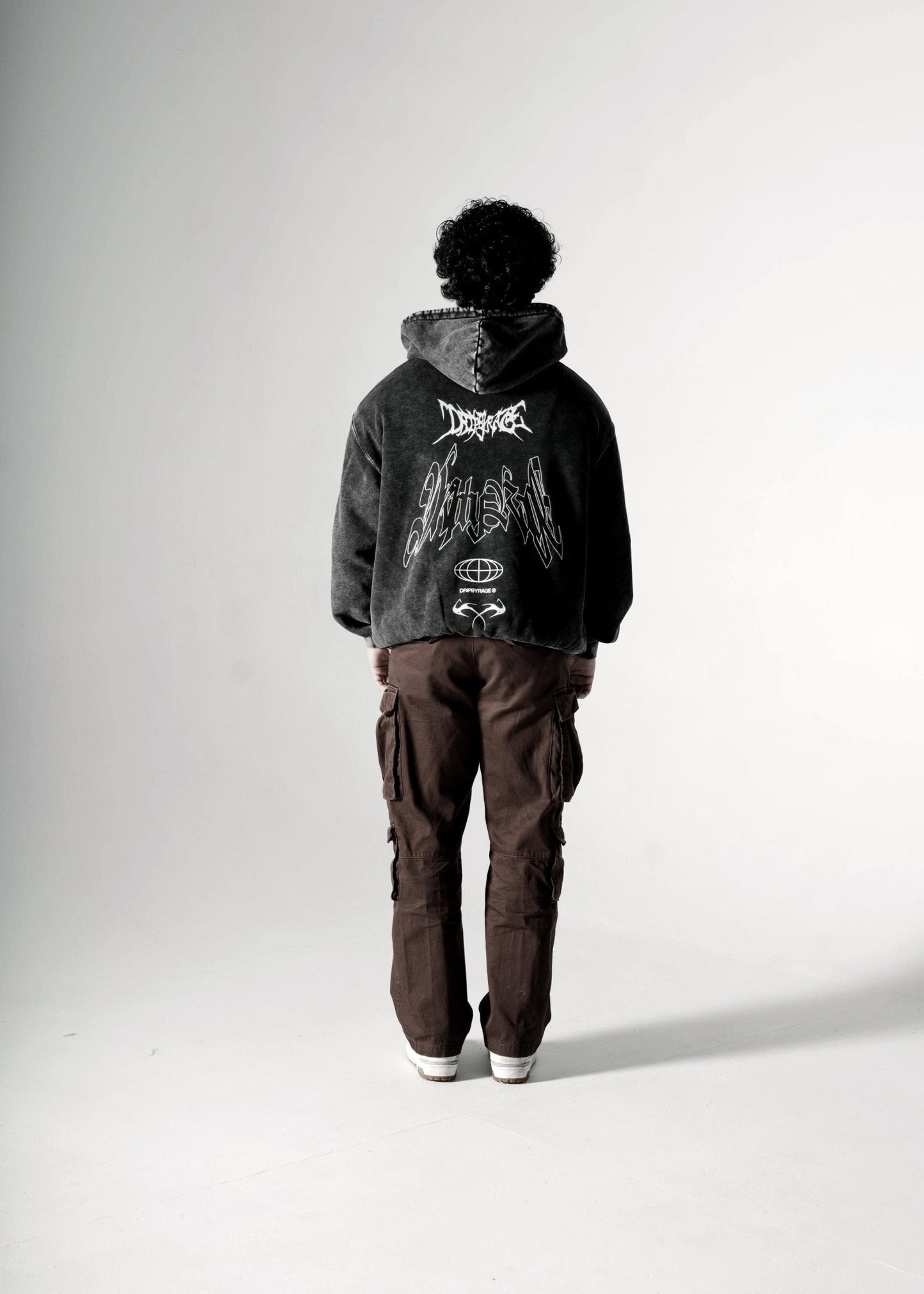 RAGE RACING OVERSIZED FADED HOODIE - Drip by Rage