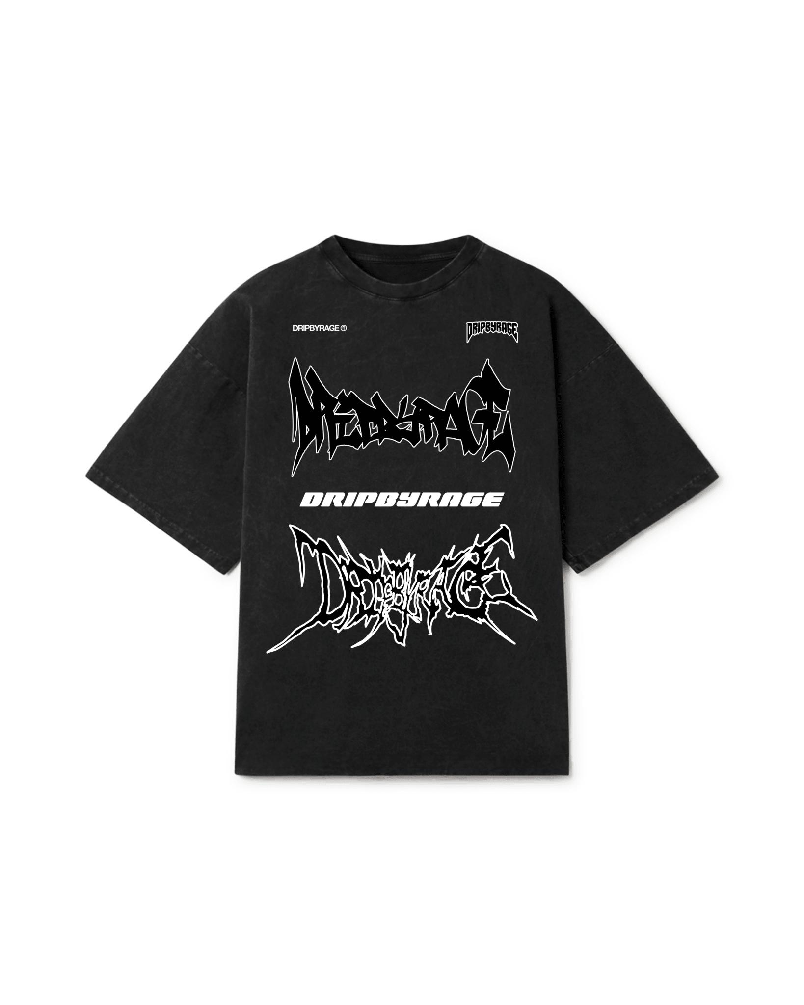 RAGE RACING OVERSIZED FADED T-SHIRT - Drip by Rage