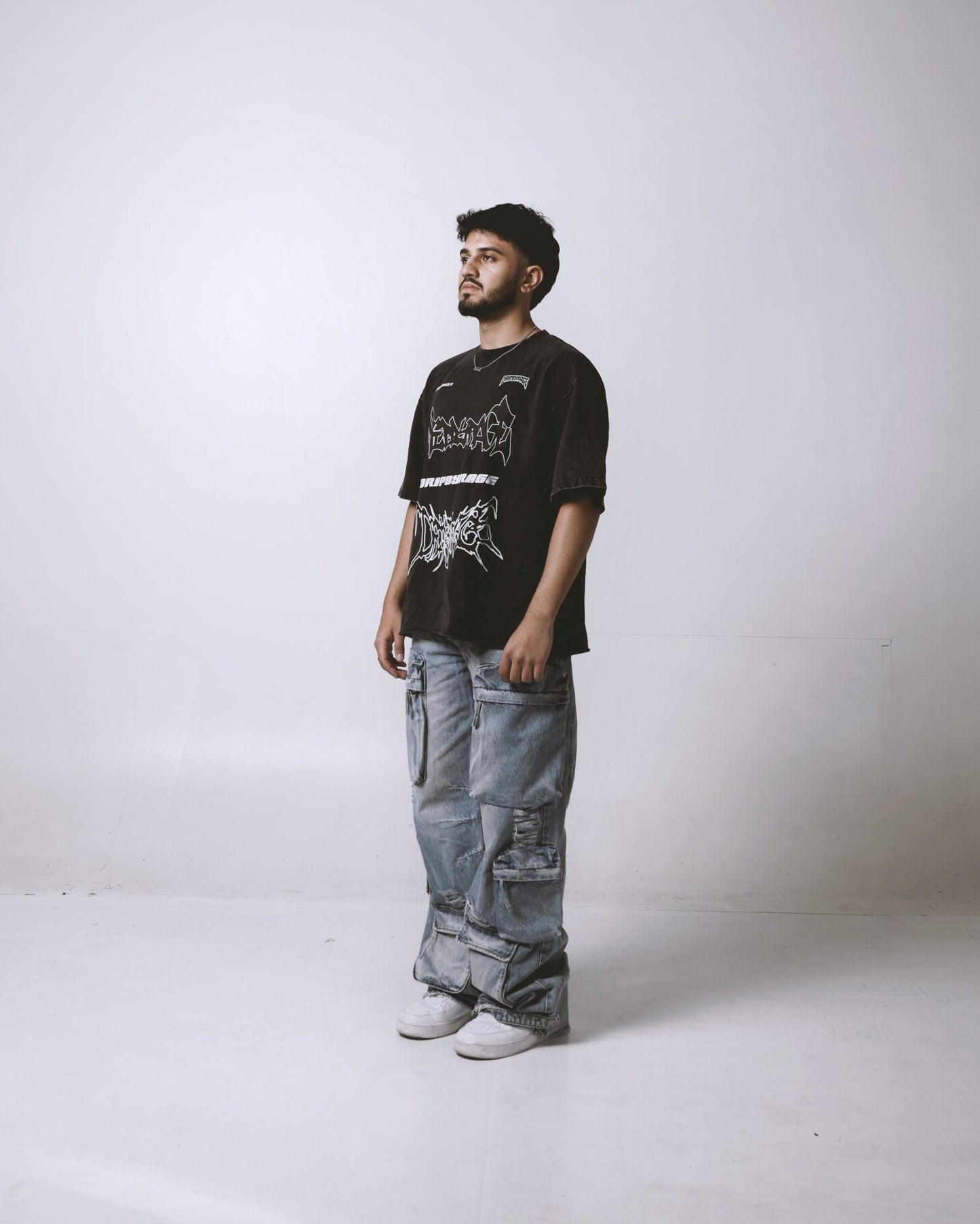 RAGE RACING OVERSIZED FADED T-SHIRT - Drip by Rage